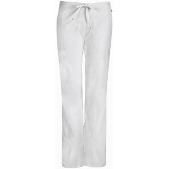 NWT Custom Code Happy Lady Mid Rise Drawstring Scrub Pant ,White-Size 4XL - Picture 1 of 1